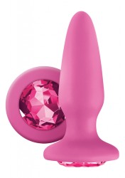 NS Novelties - Análny kolík s kryštálom Glams Pink Gem