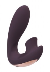 Shots - Irresistible Desirable purple vibrátor so stimulátorom klitorisu