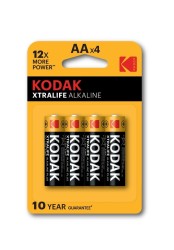 KODAK XTRALIFE alkalická batéria AA 4 blister 4 ks