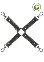 Shots - Ouch! Denim hogtie Roughend denim Style Black