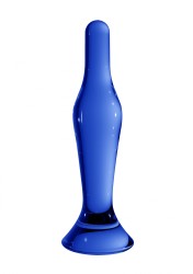 Shots Chrystalino Flask blue sklenené dildo