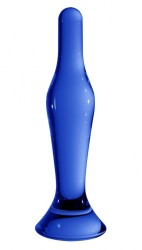Shots Chrystalino Flask blue sklenené dildo