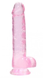 Shots REALROCK Realistic Dildo with Balls Pink 19 cm