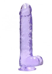 Shots REALROCK Realistic Dildo with Balls Purple 22 cm