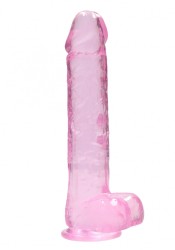 Shots REALROCK Realistic Dildo with Balls Pink 22 cm