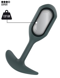 ToyJoy Buttocks Athlete Weighted Plug Grey 137gr análny kolík