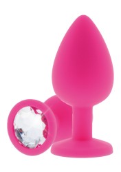 ToyJoy - Análny kolík Anal Play Diamond Booty Jewel Medium pink