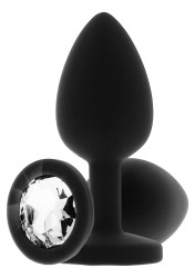 ToyJoy - Análny kolík Anal Play Diamond Booty Jewel large black