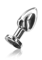 ToyJoy Buttocks The Glider Vibrating Metal Buttplug Small Silver análny kolík