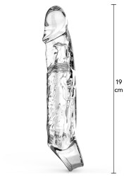 ToyJoy Get Real Extension Sleeve Large clear predlžovací návlek na penis
