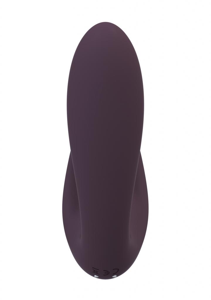 Shots - Irresistible Desirable purple vibrátor so stimulátorom klitorisu