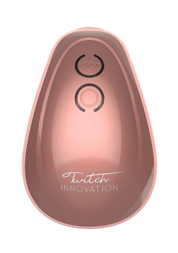 Shots Innovation Twitch Hands-Free Suction & Vibration Toy Rose stimulátor klitorisu