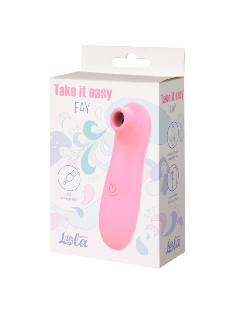 Lola Games  - Lola Games Take it easy Fay Pink podtlakový stimulátor klitorisu dobíjací