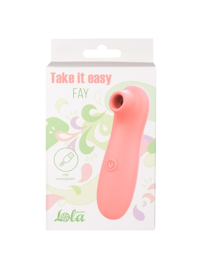 Lola Games  - Lola Games Take it easy Fay Peach podtlakový stimulátor klitorisu dobíjací