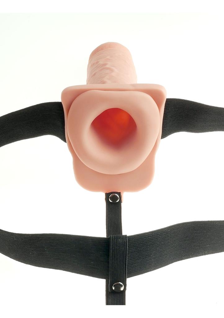 Pipedream 7 Hollow Recharge Strap On Vibračný nasadzovací penis