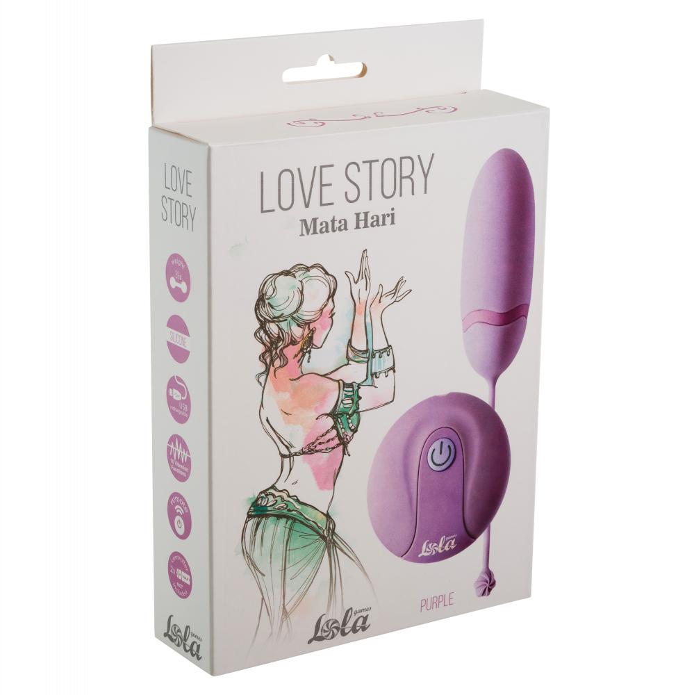 Lola Games  - Lola Games Love Story Mata Hari Purple Vibračné vajíčko na diaľkové ovládanie