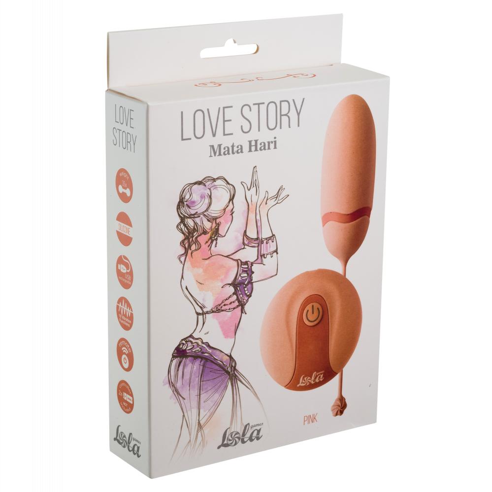 Lola Games  - Lola Games Love Story Mata Hari pink Vibračné vajíčko na diaľkové ovládanie