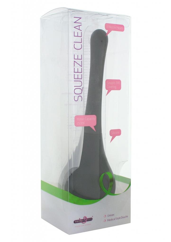 Seven Creations Squeeze Clean black análna sprcha