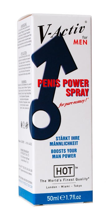 HOT V-Activ Penis Power spray afrodiziakum pre mužov