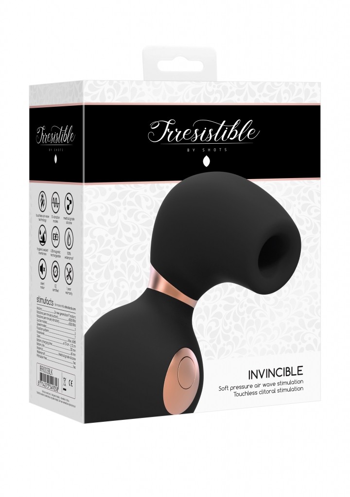 Shots - Irresistible Invincible black stimulátor klitorisu