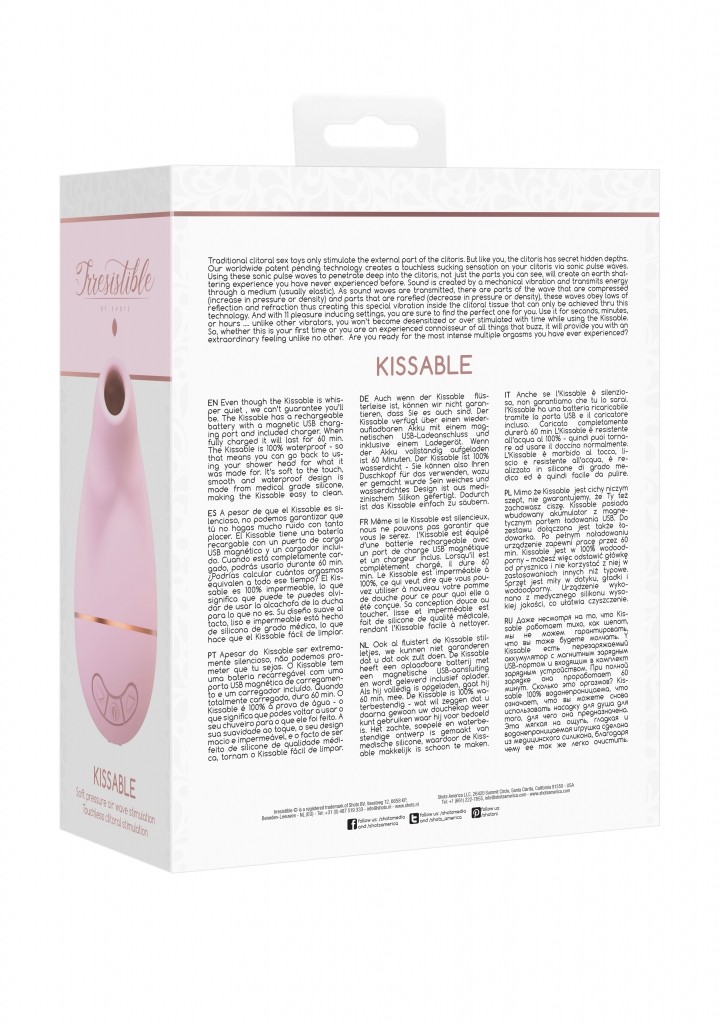 Shots - Irresistible Kissable pink stimulátor klitorisu