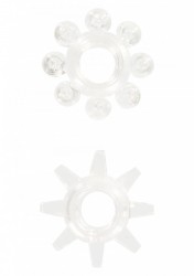 Erekčné krúžky ToyJoy Power Stretchy Rings clear 2ks