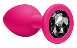 Lola Games  - Lola Games Emotions Cutie M Pink black crystal análny kolík