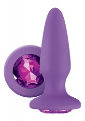 NS Novelties - Análny kolík s kryštálom Glams Purple Gem
