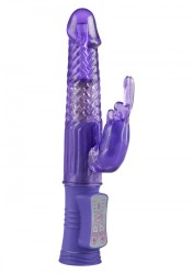 ToyJoy Happy Hugging Bunny purple perličkový vibrátor