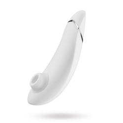 Womanizer Premium White / Chrome stimulátor klitorisu