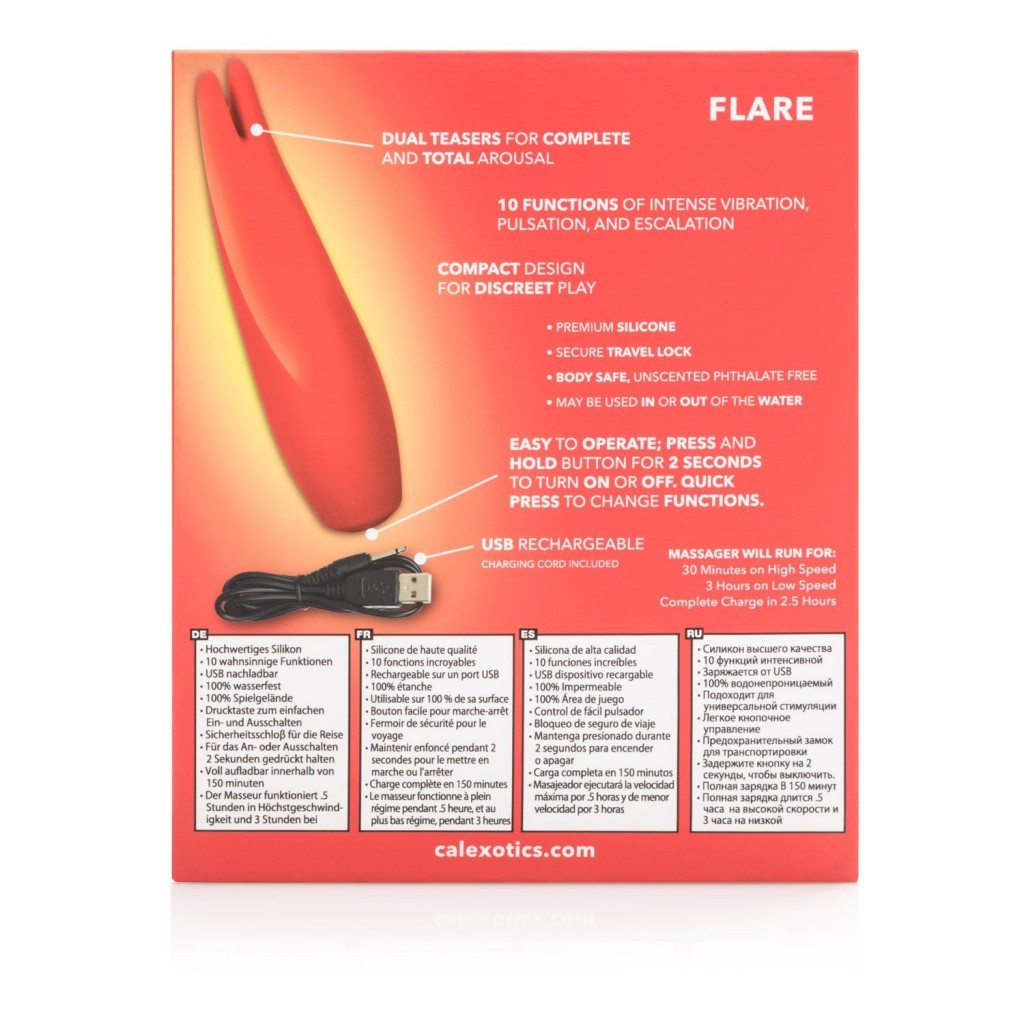 Calexotics Red Hot Flare Vibrátor